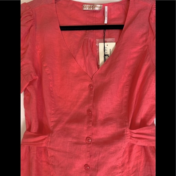 Guess Linen button down top - Picture 2 of 4